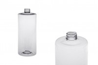 1000ml transparent cylindrical PET bottle with 28/410 finish - available in a package with 11 pcs