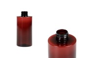  Bottiglia cilindrica in PET da 300 ml, colore ambra (28/410). 10 pz