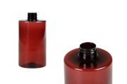500ml cylindrical amber PET bottle with 28/410 finish - available in a package with 10 pcs