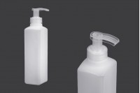 Square plastic bottle 300ml semi-transparent 28/400