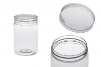 Petit pot de 250ml en plastique (PET) 64x101,5 mm transparent avec couvercle - 12 pcs