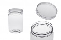 Transparent 250ml PET jar with cap in size 65x101,5mm -available in a package with 12 pcs