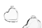30ml heart shaped glass bottle