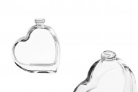 Flacon en verre de 30ml en forme de cœur 