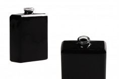 Flacon de parfum 50 ml negru cu închidere de siguranță „Crimp” 15 mm