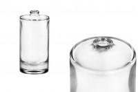 Perfume glass bottle with Crimp neck - 15 mm - 100 ml in a round shape