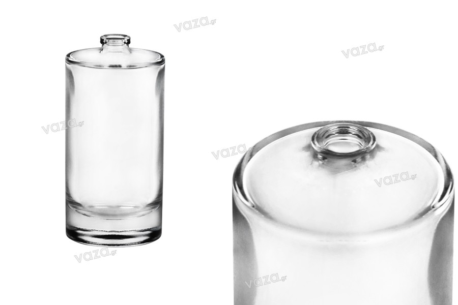 Bottiglia di profumo rotonda da 100 ml con chiusura di sicurezza tipo “Crimp”  15 mm. 