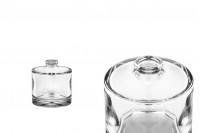 Perfume glass bottle with Crimp neck - 15 mm - in a round shape