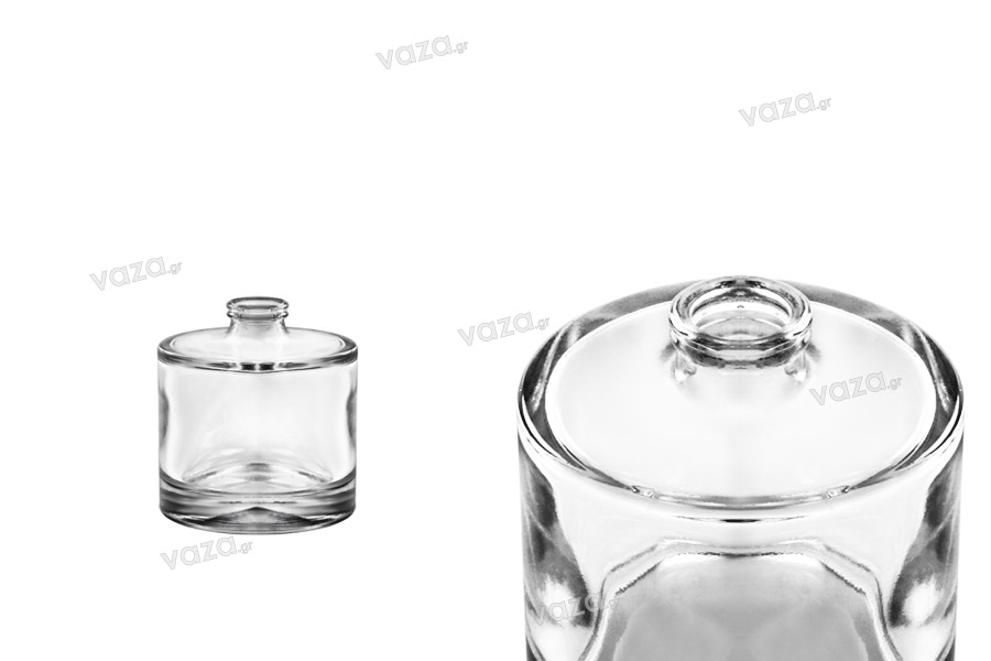 Bottiglia di profumo rotonda da 30 ml con chiusura di sicurezza tipo “Crimp”  15 mm. 