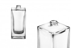 Bottiglia di profumo quadrata da 100 ml con chiusura di sicurezza tipo “Crimp”  15 mm. 