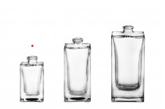 Bottiglia di profumo quadrata da 25 ml con chiusura di sicurezza tipo “Crimp”  15 mm. 