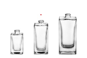 50 ml quadratische Parfümflasche mit Crimp-Sicherheitsverschluss. 15 mm-5