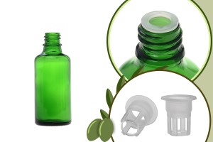 Petite bouteille en verre vert pour huile d’olive de 50 ml-imazh_produkt