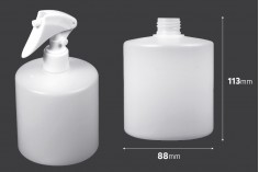 Bottiglia di plastica 500 ml semitrasparente (24/410)