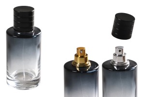 Parfümflasche 100ml Glas zylindrisch PP15-bildabmessungen