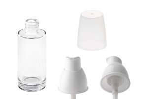Flacon en verre pour crème ronde de 30 ml-4