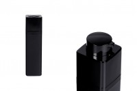 Flacon airless 30 ml acrylique de couleur noire - 5 pcs