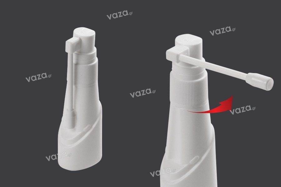 Bottiglietta di 25 ml con pompetta spray per l'uso locale per la cura della pelle e uso farmaceutico - 12 pezzi.