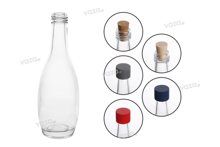 Flasche 105 ml klares Glas