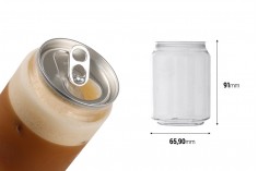 Μπουκάλι πλαστικό (PET) 250 ml διάφανο με καπάκι αλουμινίου (απαιτείται η χρήση κλειστικού μηχανήματος) - 200 τμχ