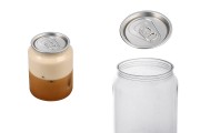 Bottle plastic (PET) 250 ml in clear color for milk, juice, beverages