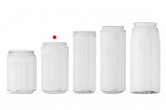 Μπουκάλι πλαστικό (PET) 330 ml (κοντό) διάφανο με καπάκι αλουμινίου (απαιτείται η χρήση κλειστικού μηχανήματος) - 200 τμχ