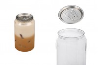 Bottle plastic (PET) 330 ml in clear color for milk, juice, beverages