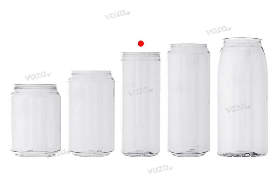 Μπουκάλι πλαστικό (PET) 330 ml (ψηλό) διάφανο με καπάκι αλουμινίου (απαιτείται η χρήση κλειστικού μηχανήματος) - 200 τμχ