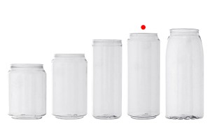 Flacon en plastique (PET) 500 ml transparent avec bouchon en aluminium (nécessite l'utilisation d'une machine à fermer) - 100 pcs-6