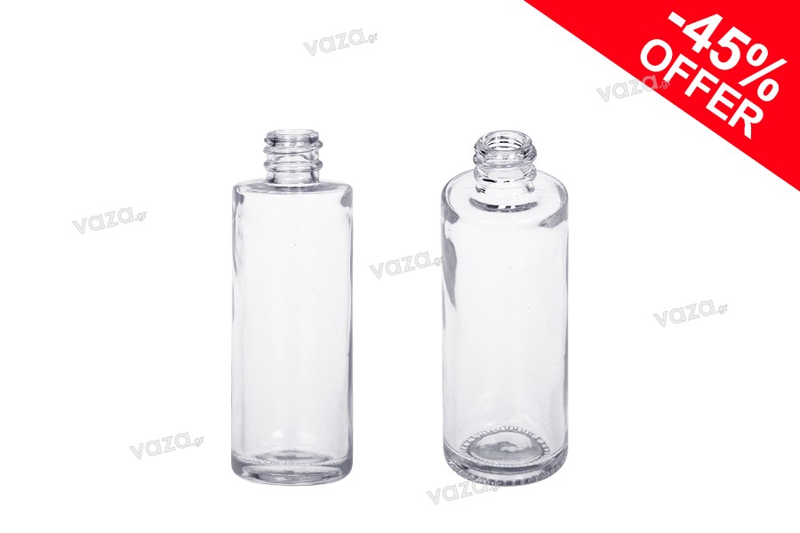 Offre ! Flacon rond en verre (18/415) pour parfum 50ml - De 0,55