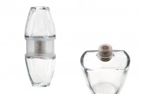 Elegant 250ml glass bottle for olive oil and spirits
