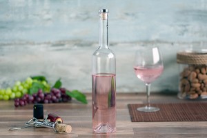 Bouteille de vin en verre transparent leggera de 750 ml-3