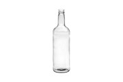Transparente Glasflasche 1000 ml für Wasser und Getränke
