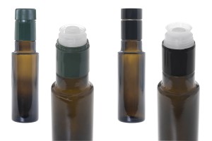 Bouteille en verre Uvag pour huile d'olive et vinaigre de 100 ml avec col pour bouchon de sécurité 1031/47 (type Guala)-εικόνα_διαστάσεις