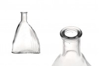 Carafe en verre pour boissons ou huile de 700 ml en forme spéciale