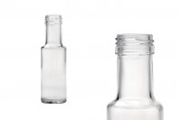 Transparent 125ml Dorica glass bottle for olive oil with PP31.5 finish 