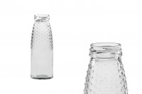 Bouteille de jus en verre de 200 ml, transparente