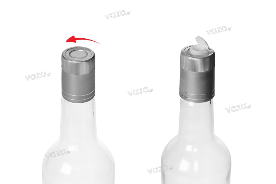 Μπουκάλι γυάλινο διάφανο 700 ml για νερό και ποτά (τύπου Guala) - 45 τμχ