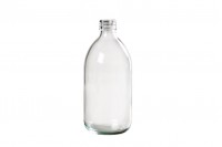 Bouteille transparente de 500 ml en verre