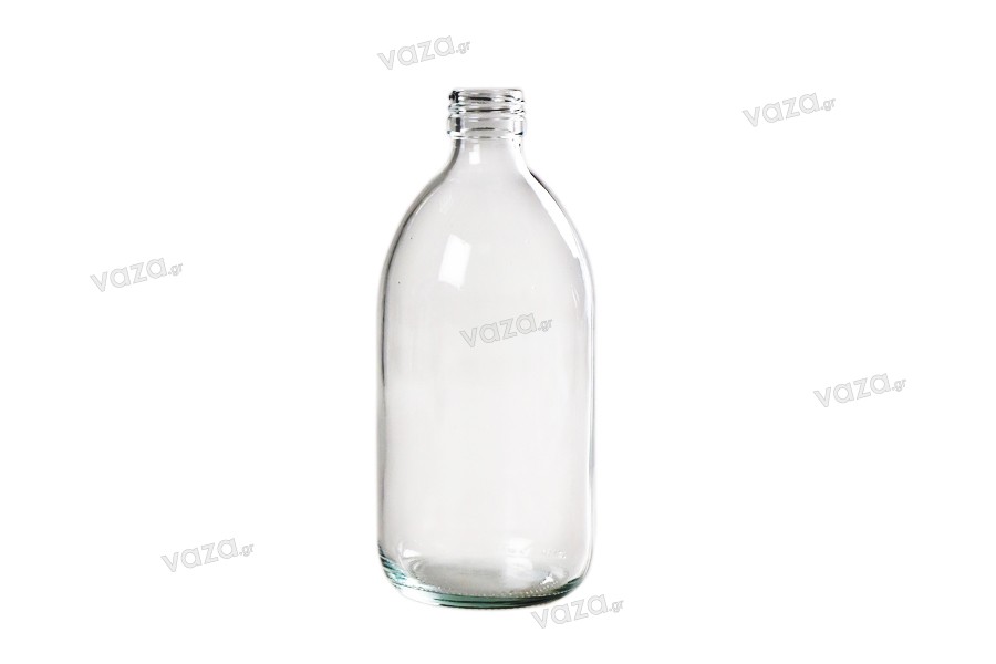 500ml transparent glass bottle