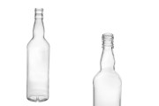 Bouteille transparente en verre de 700 ml pour le vin et les boissons alcoolisées