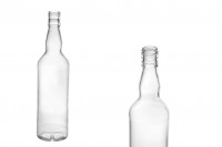 700 ml glass bottle, transparent for wine and drinks