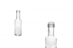 100ml Transparent - Petite bouteille de vin en verre, pot de
