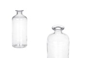 Cylindrical 500ml spirit glass bottle