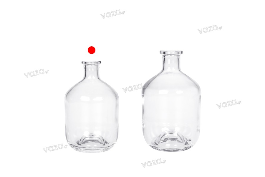 Flacon cilindric de 500 ml din sticlă pentru băuturi