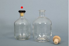 Zylindrische 500 ml Glasflasche für Getränke