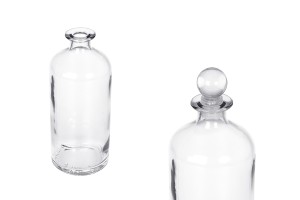 Bouteille cylindrique en verre de 700 ml pour boissons alcoolisées-2