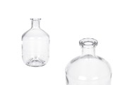 Cylindrical 700ml spirit glass bottle
