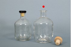 Flacon cilindric din sticlă de 700 ml pentru băuturi