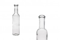 Transparent 200ml glass bottle for spirits - Available in a package with 25 pieces